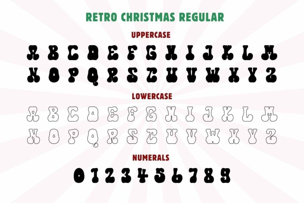 Retro Christmas - Font Duo Poster 7