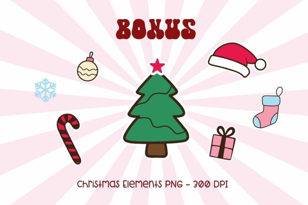 Retro Christmas - Font Duo Poster 8