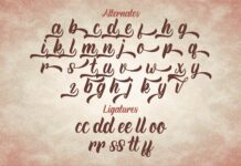 Rineghan - Bold Script Font Poster 1