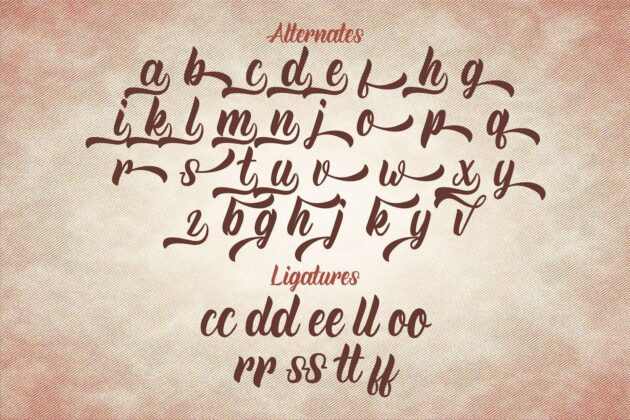 Rineghan - Bold Script Font Poster 1
