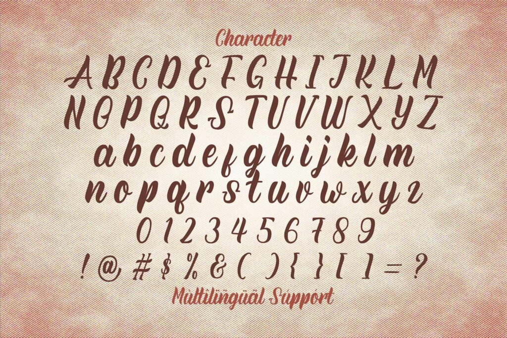 Rineghan - Bold Script Font Poster 7