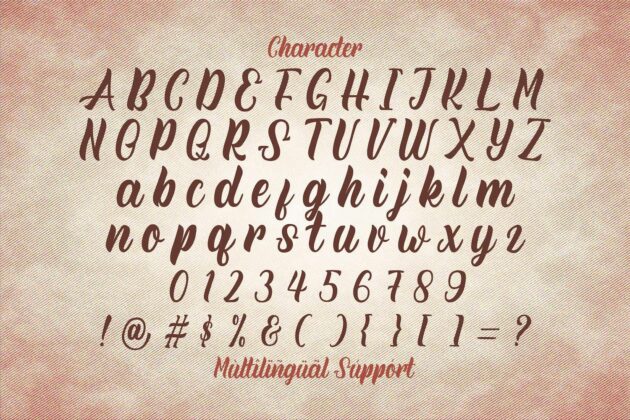 Rineghan - Bold Script Font Poster 7