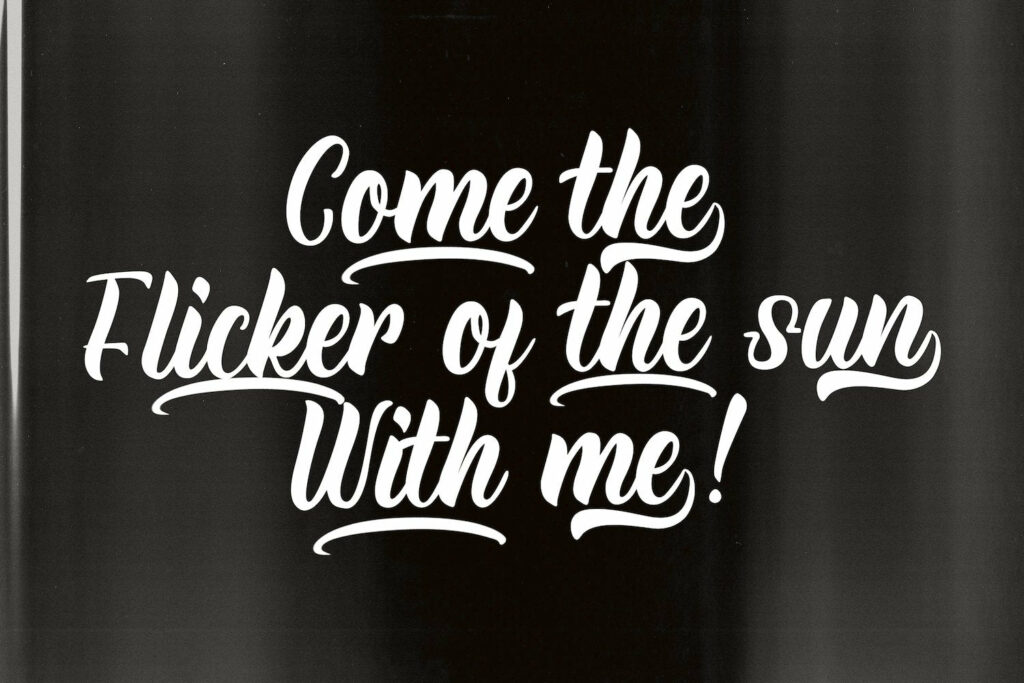 Rineghan - Bold Script Font Poster 9