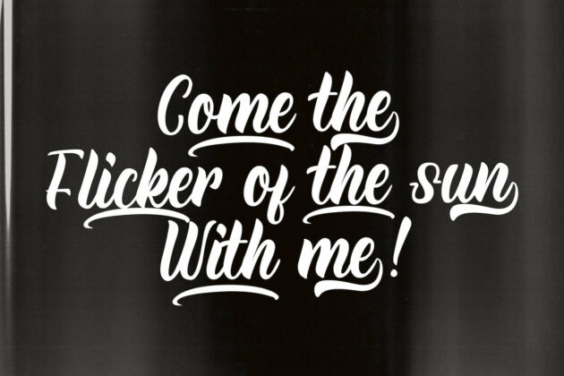 Rineghan - Bold Script Font Poster 9