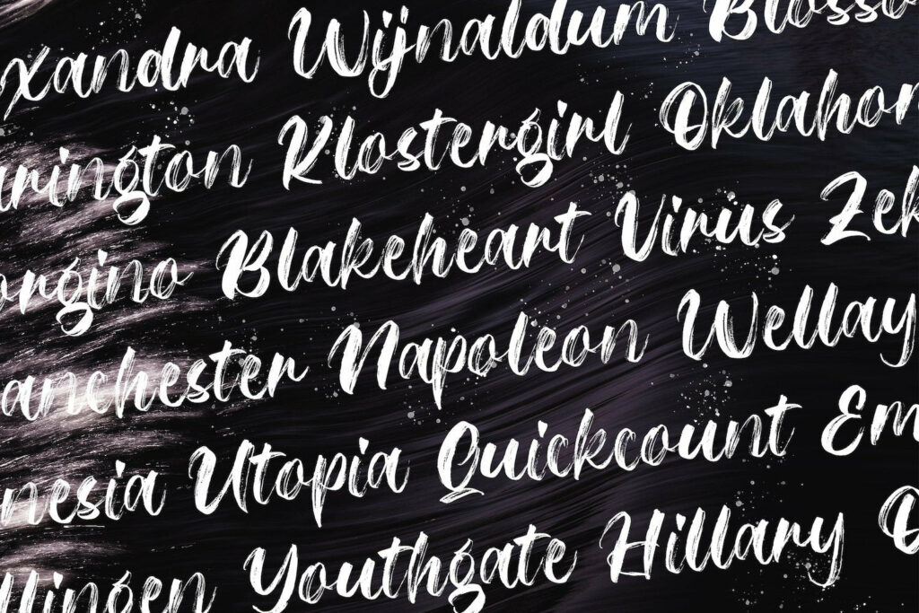 Riqage - Textured Brush Font Poster 3