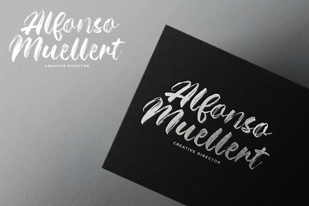 Riqage - Textured Brush Font Poster 5