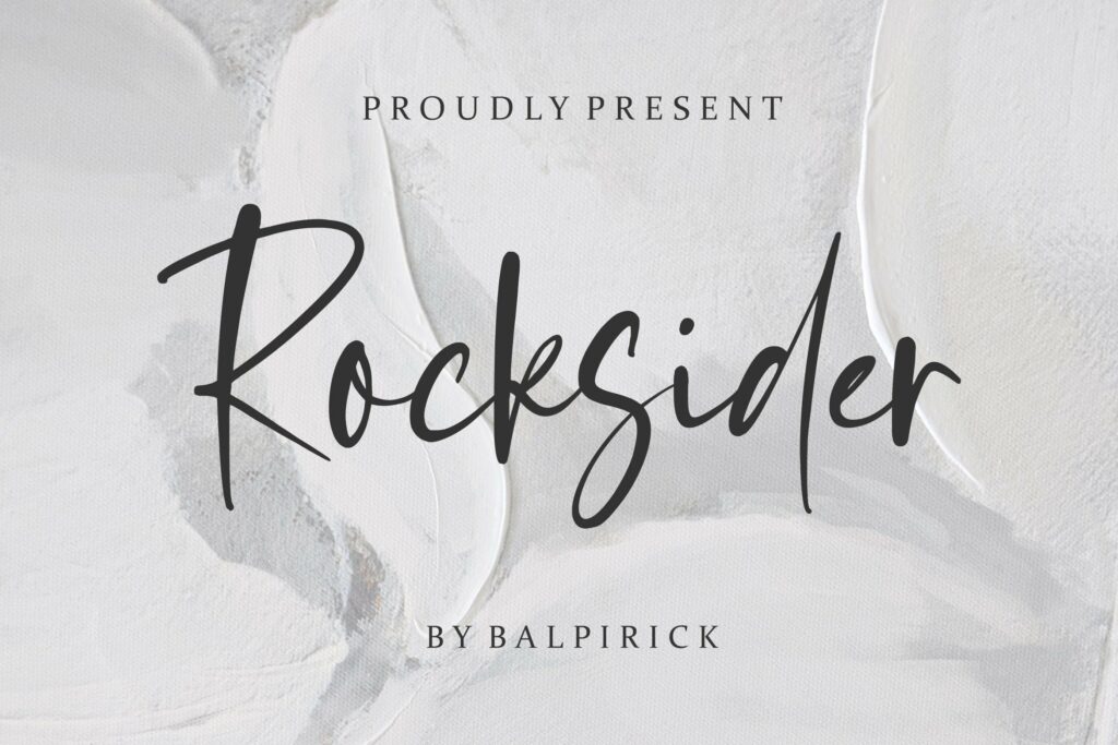 Rocksider Modern Handwritten Font Poster 1