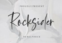 Rocksider Modern Handwritten Font Poster 1