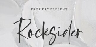 Rocksider Modern Handwritten Font Poster 1