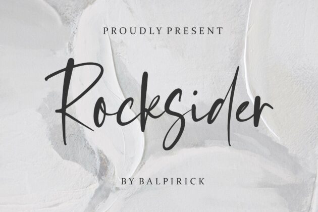 Rocksider Modern Handwritten Font Poster 1