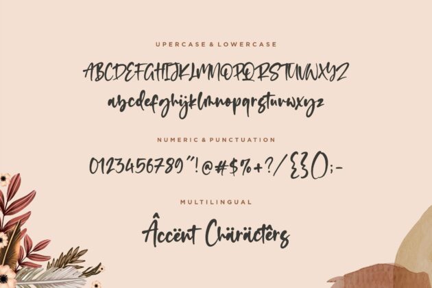 Romalian Modern Calligraphy Font Poster 5