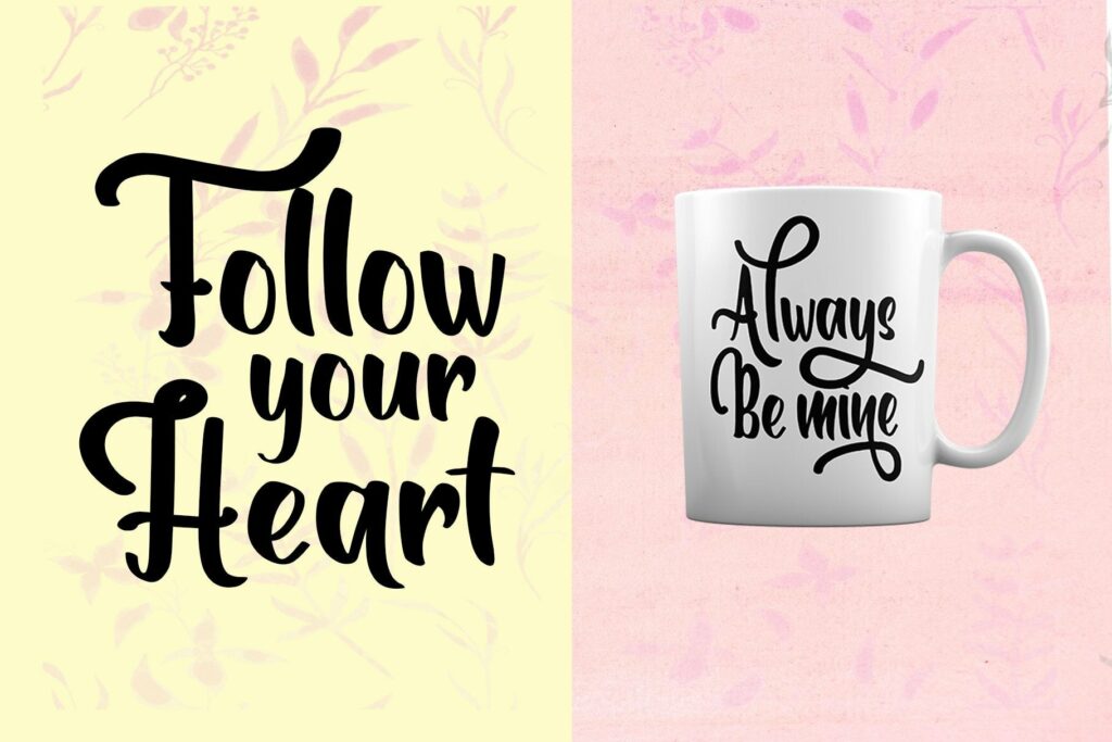 Romanttica - Modern Script Brush Font Poster 8
