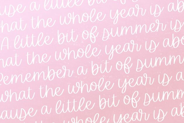 Rosehip Script Brush Handwritten Font Poster 1