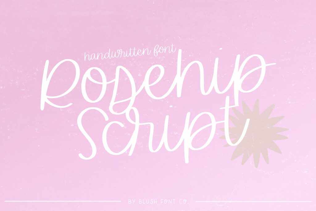 Rosehip Script Brush Handwritten Font Poster 2
