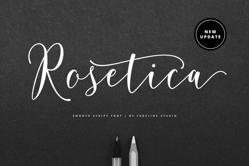 Rosetica Smooth Script Poster 2
