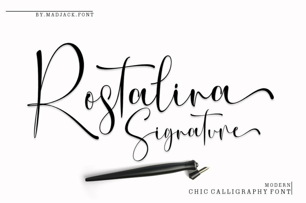 Rostalina Signature Script Poster 3