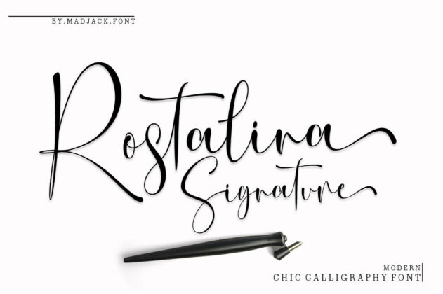 Rostalina Signature Script Poster 3