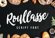 Roullasse – Handwritten font Roullasse - Handwritten font Poster 1