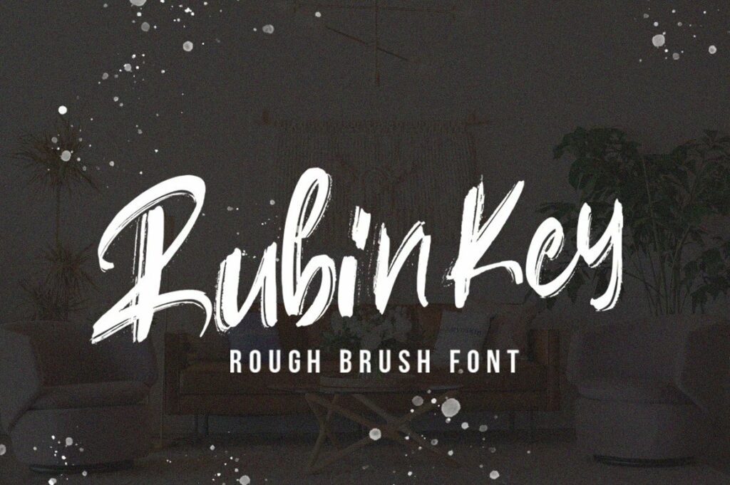 Rubin Key - Rough Font Poster 3