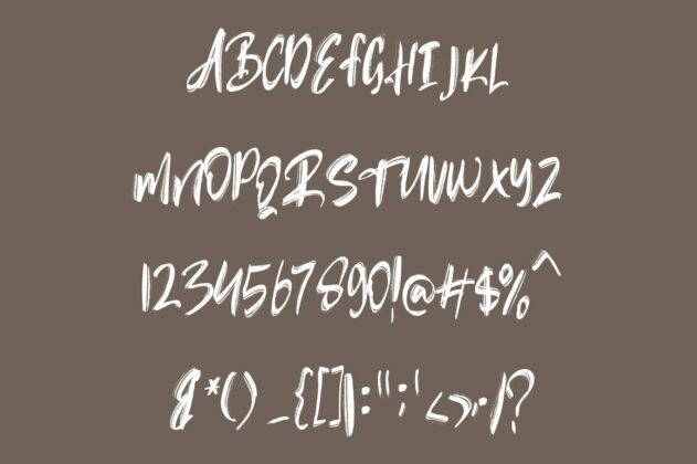 Rubin Key - Rough Font Poster 4