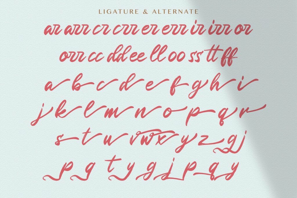 Rugani Payne - Textured Brush Font Poster 2