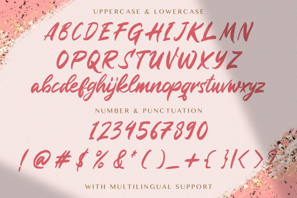 Rugani Payne - Textured Brush Font Poster 8