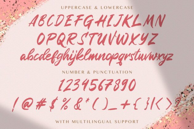 Rugani Payne - Textured Brush Font Poster 8