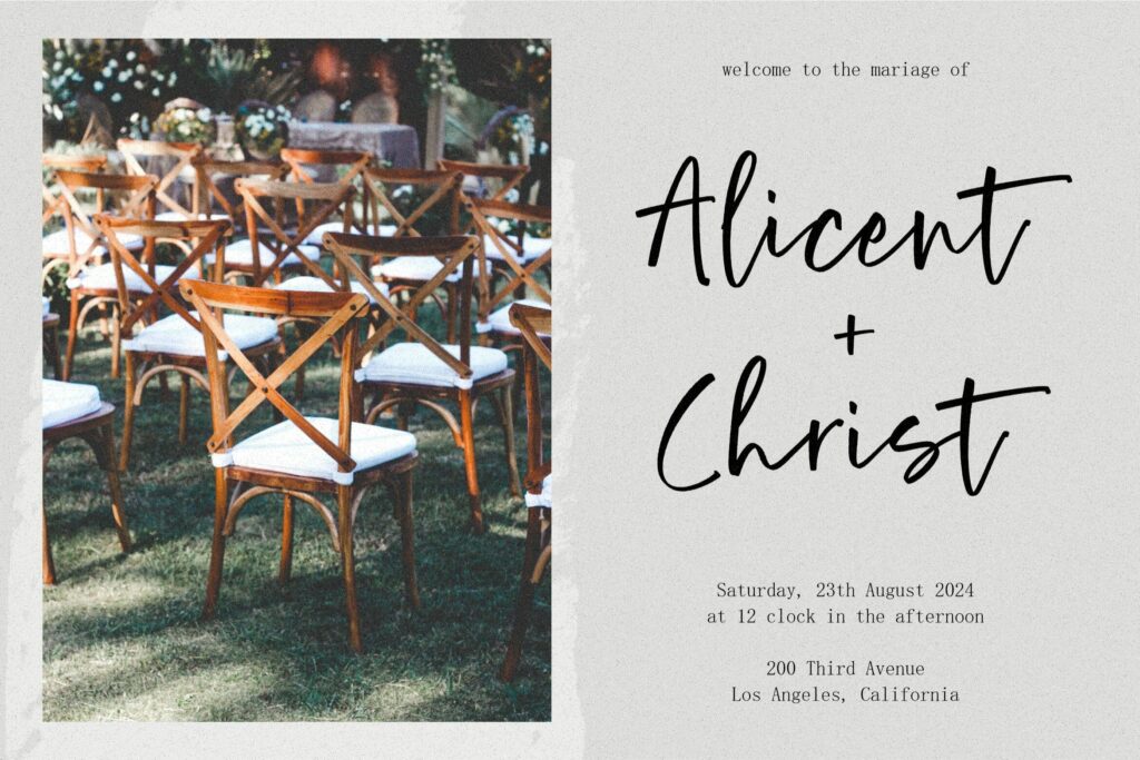 Rustic Wedding Modern Calligraphy Font Poster 1