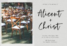 Rustic Wedding Modern Calligraphy Font Poster 1