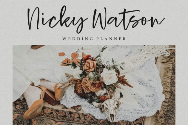 Rustic Wedding Modern Calligraphy Font Poster 4