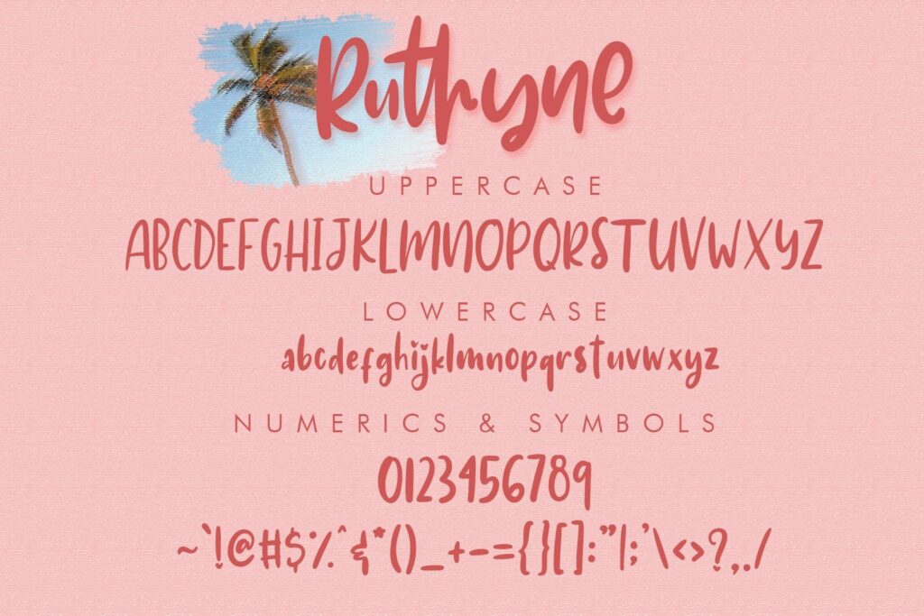 Ruthyne - Handwritten Font Poster 6