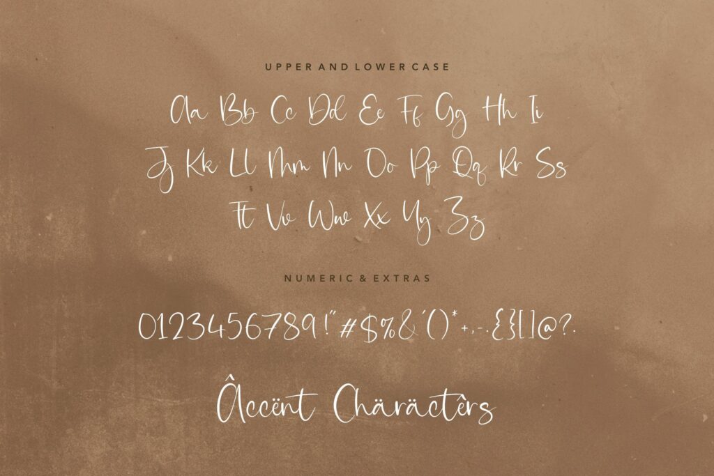 Ruxtoni Modern Handwritten Font Poster 2