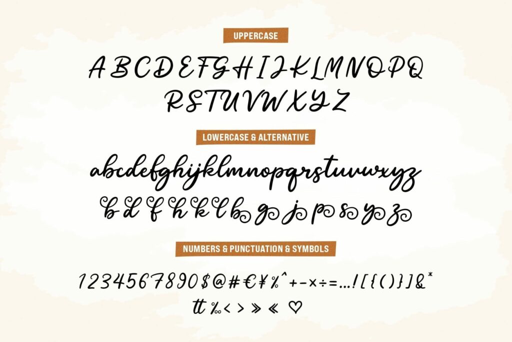 Ryder Carley - Script Font Poster 6