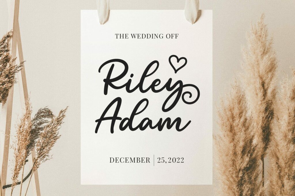 Ryder Carley - Script Font Poster 7