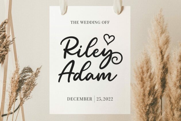 Ryder Carley - Script Font Poster 7