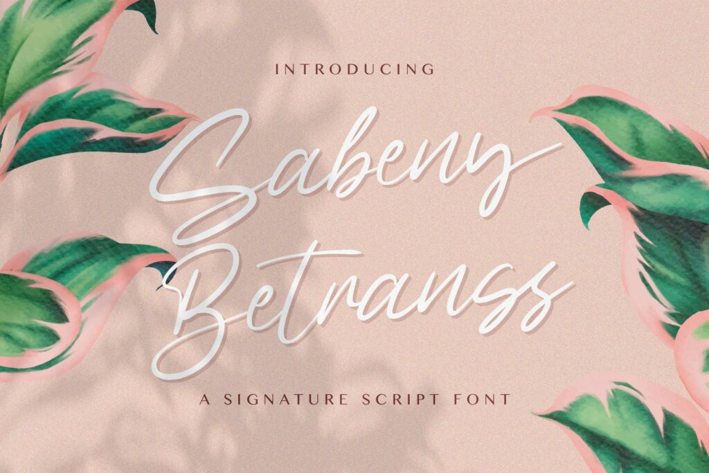 Sabeny Betranss - Handwritten Font Poster 10
