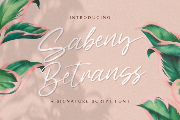 Sabeny Betranss - Handwritten Font Poster 10