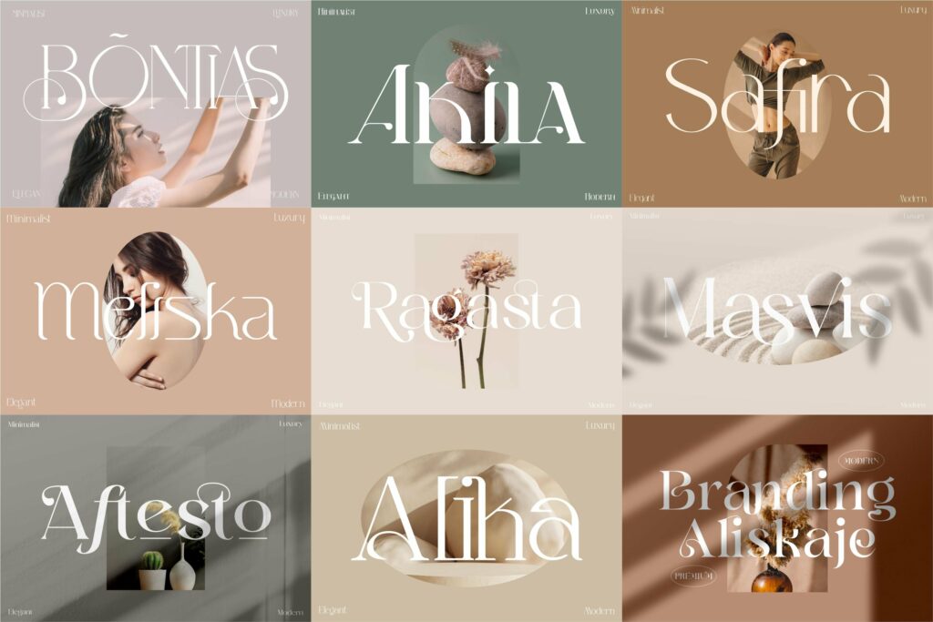 Sale! Mega Bundle 50 Modern And Classy Serif Font Bundle. Poster 5