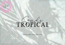 Sands Tropical Font Duo (Craft Fonts, Handwritten Fonts, Font Duos, Wedding Fonts) Poster 1