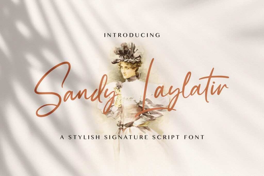 Sandy Lailyatir - Handwritten Font Poster 2