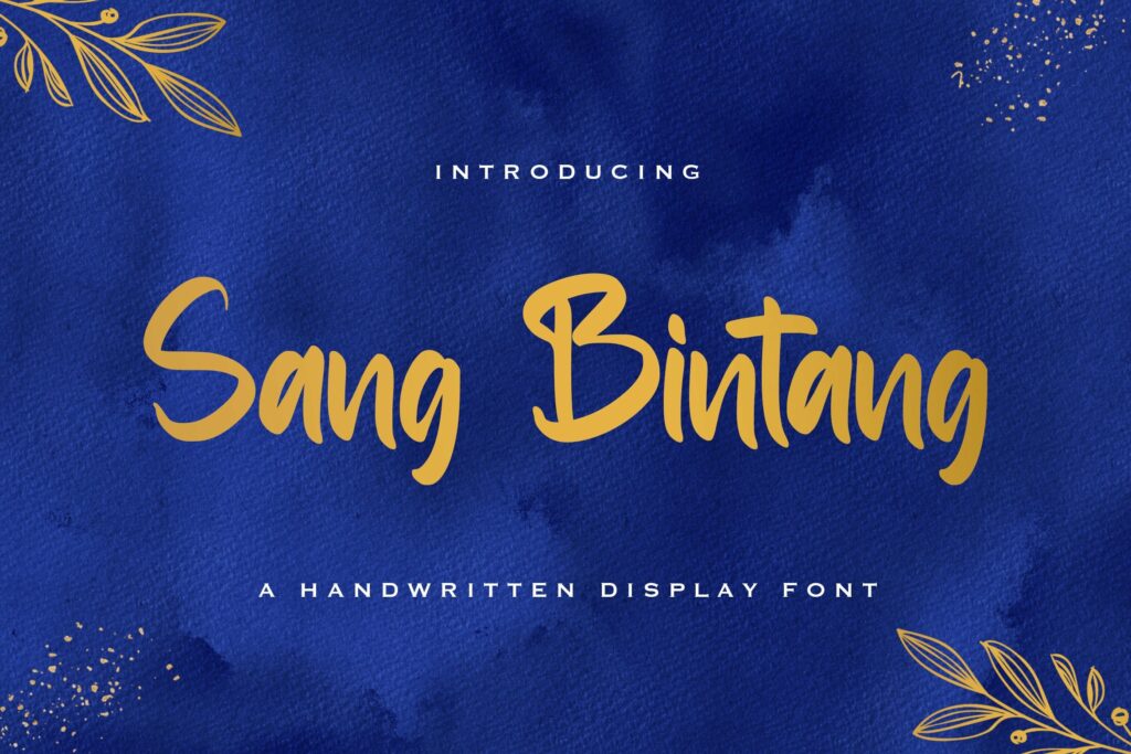 Sang Bintang - Handwritten Font Poster 9