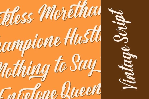 Sang Ratu - Vintage Script Font Poster 5
