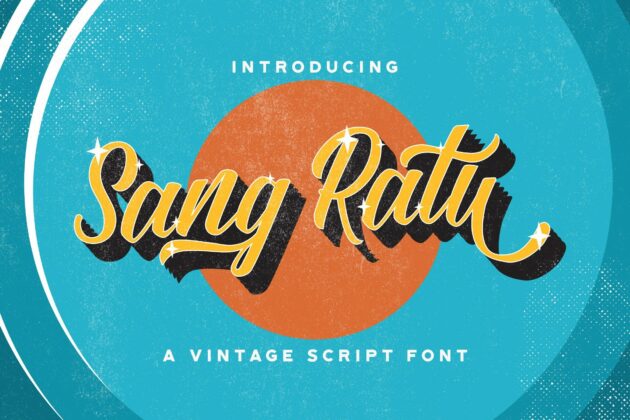 Sang Ratu - Vintage Script Font Poster 7