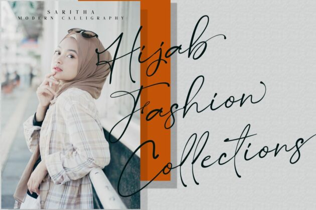 Saritha // Modern Calligraphy Font Poster 1