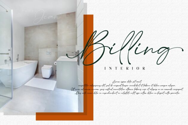 Saritha // Modern Calligraphy Font Poster 5