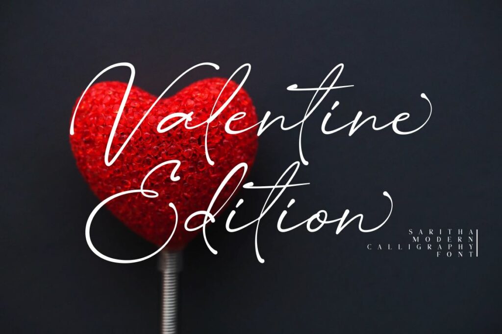 Saritha // Modern Calligraphy Font Poster 8