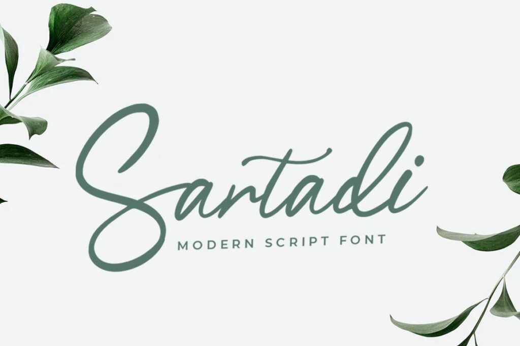 Sartadi Script Font Poster 5