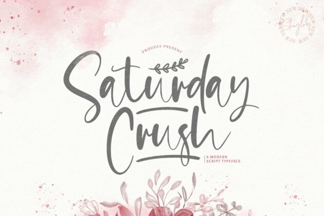 Saturday Crush - Handwritten Font Poster 3