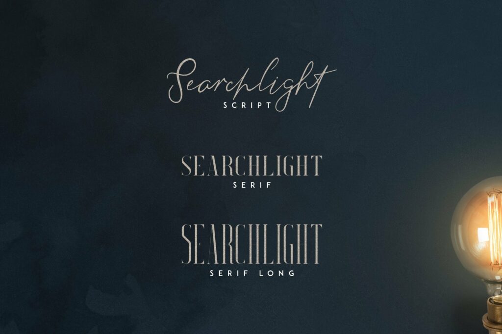 Searchlight - font trio Poster 8