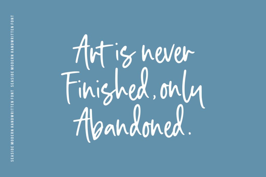 Seaside Modern Handwritten Font Poster 3